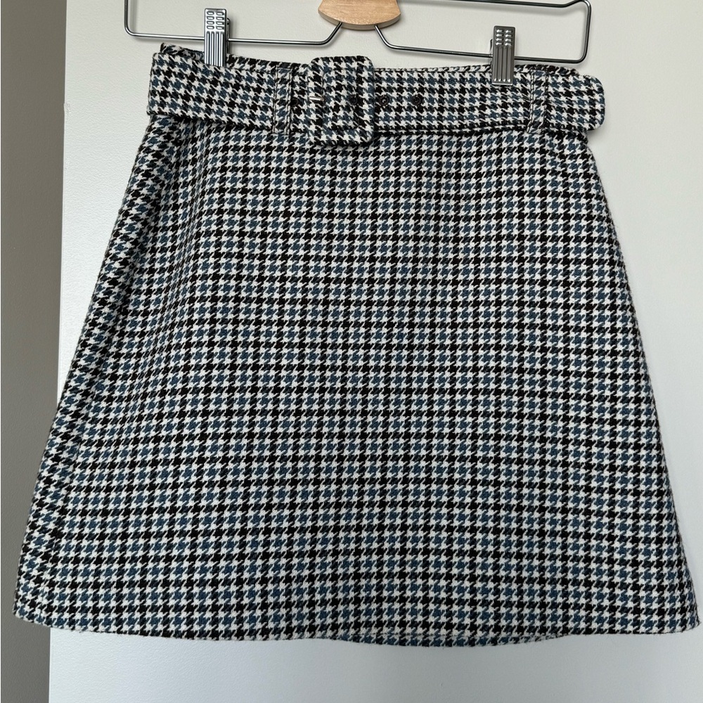 Kate Spade wool houndstooth skirt
